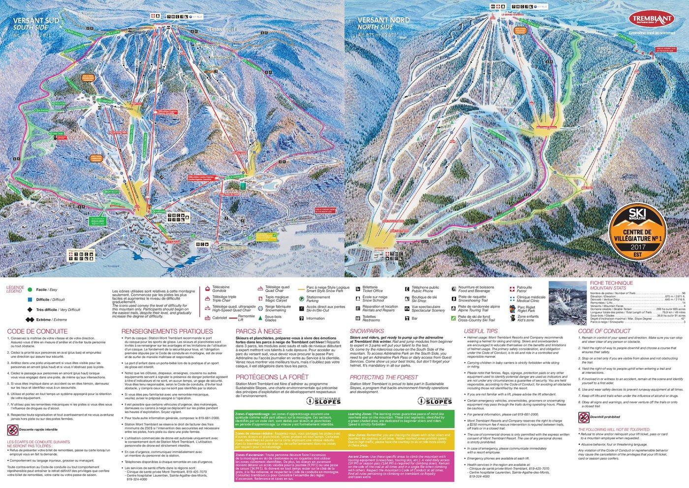 Mont Tremblant Trail Map